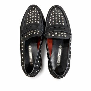 Musse & Cloud Black Studded Loafers EU 39 / US 8 – Silver Stud Detail EUC